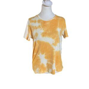 NWT Girls Freshman Orange Tie-Dye Short Sleeve T-Shirt Soft Cotton Blend XL(16)